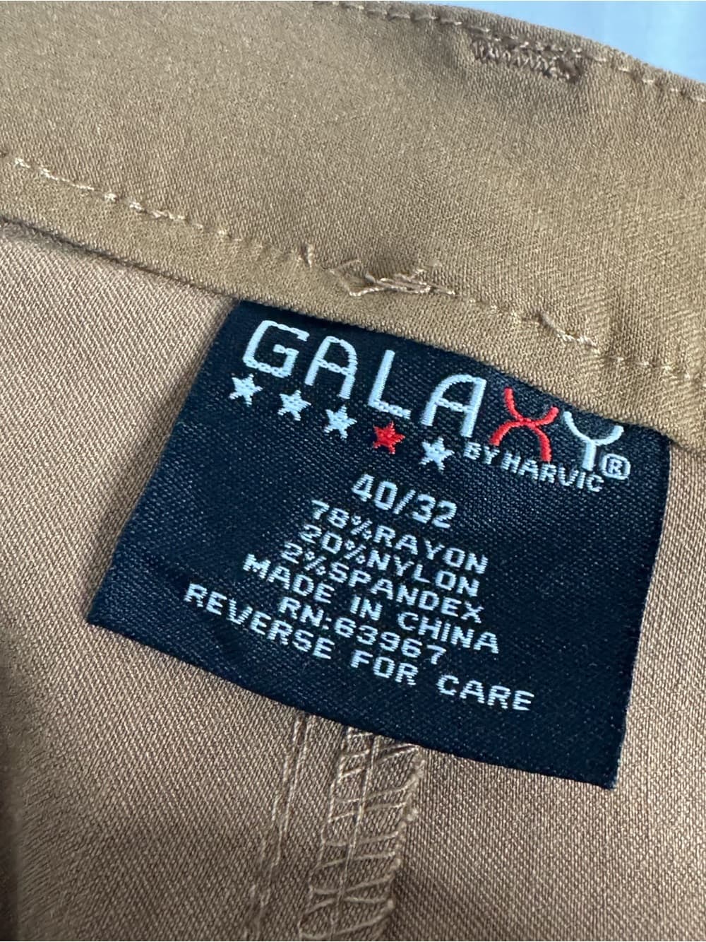 344. Galaxy By Harvic Slim Chinos in Camel Brown