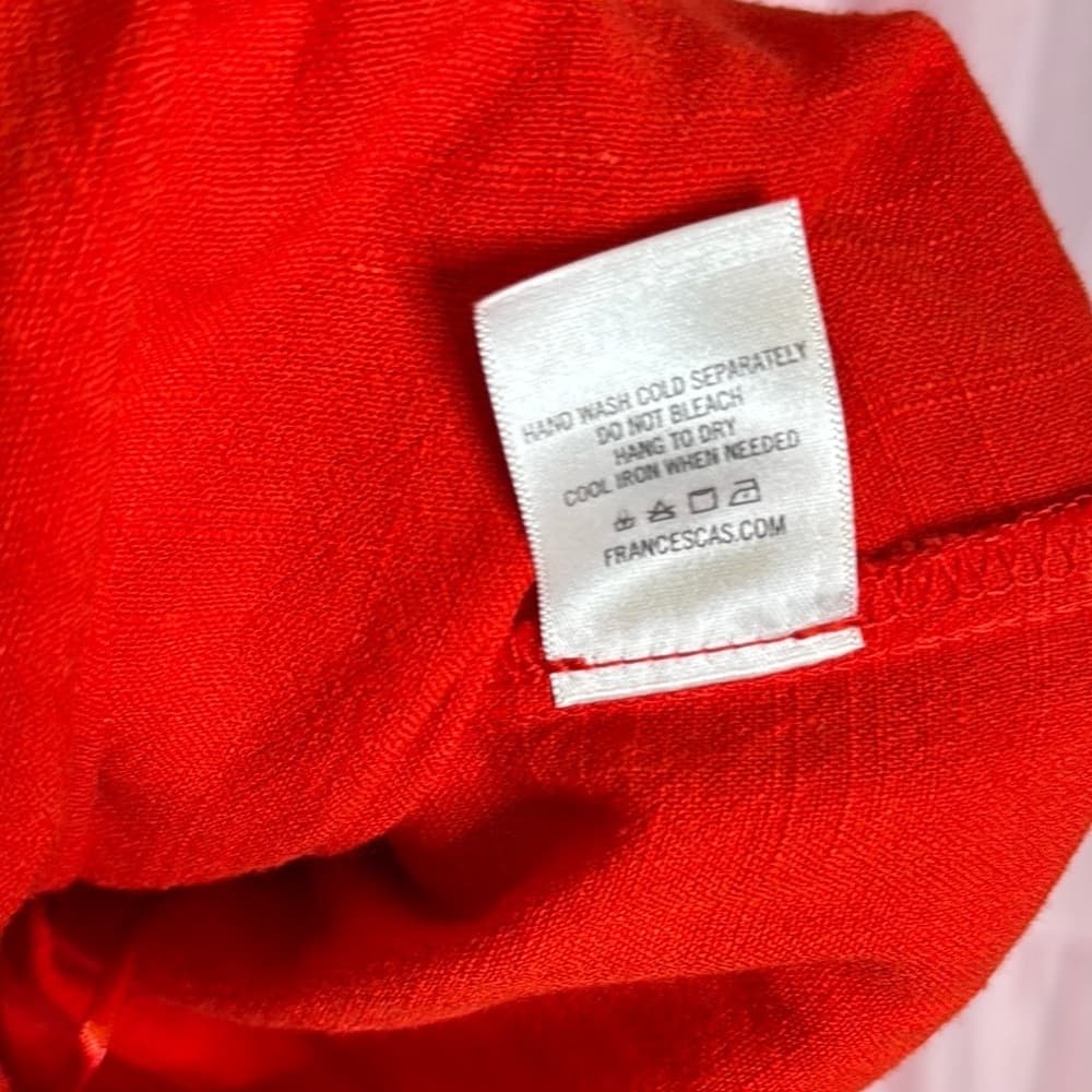 88. Miami Red Eyelet Belted Romper – Size Medium - Thumbnail 5