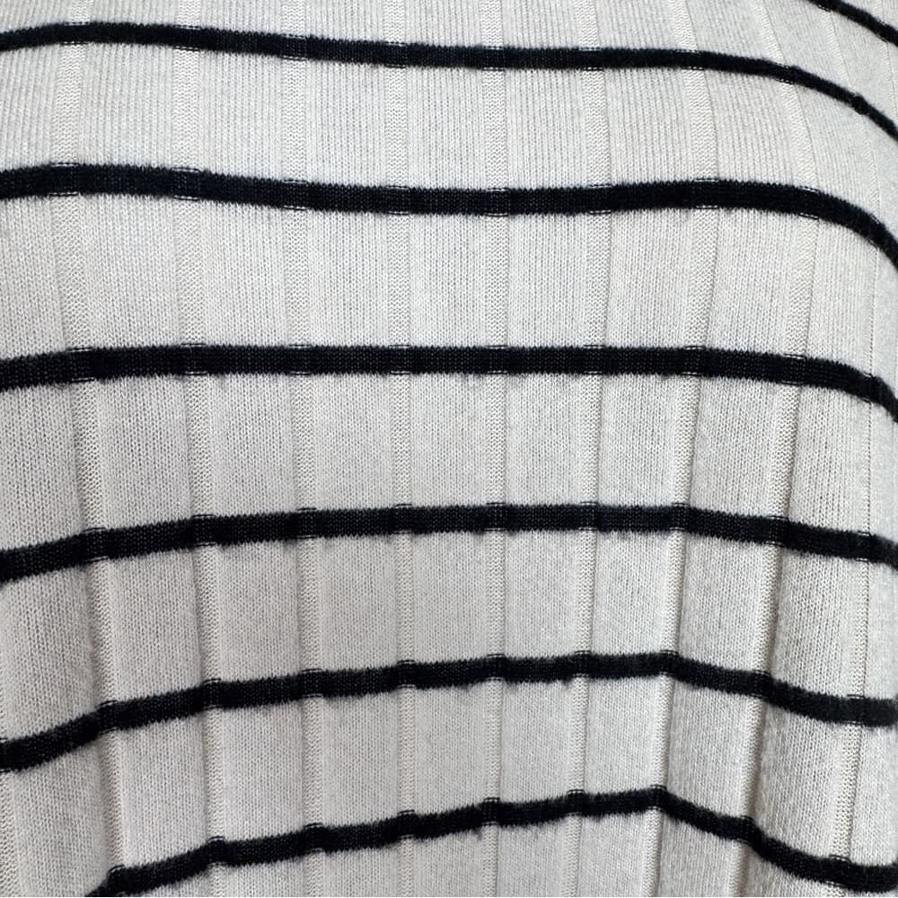 317. Pilcro Anthropologie A+ Eri + Ali Striped Ribbed Mock Neck Top NWT Plus 2X - Thumbnail 7