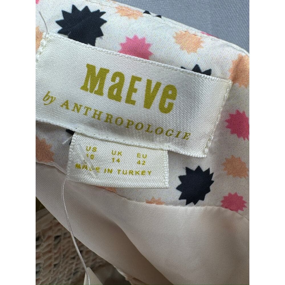 370. Maeve by Anthropologie One Shoulder Bow Crop Top Size 10 NWT - Thumbnail 5