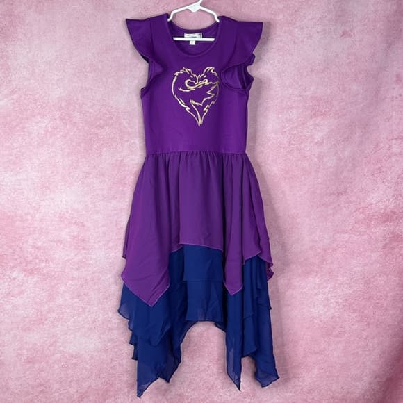 110. Disney D-Signed Purple Layered Dress Girls S EUC - Thumbnail 7