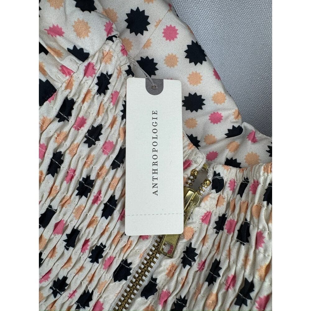370. Maeve by Anthropologie One Shoulder Bow Crop Top Size 10 NWT - Thumbnail 3