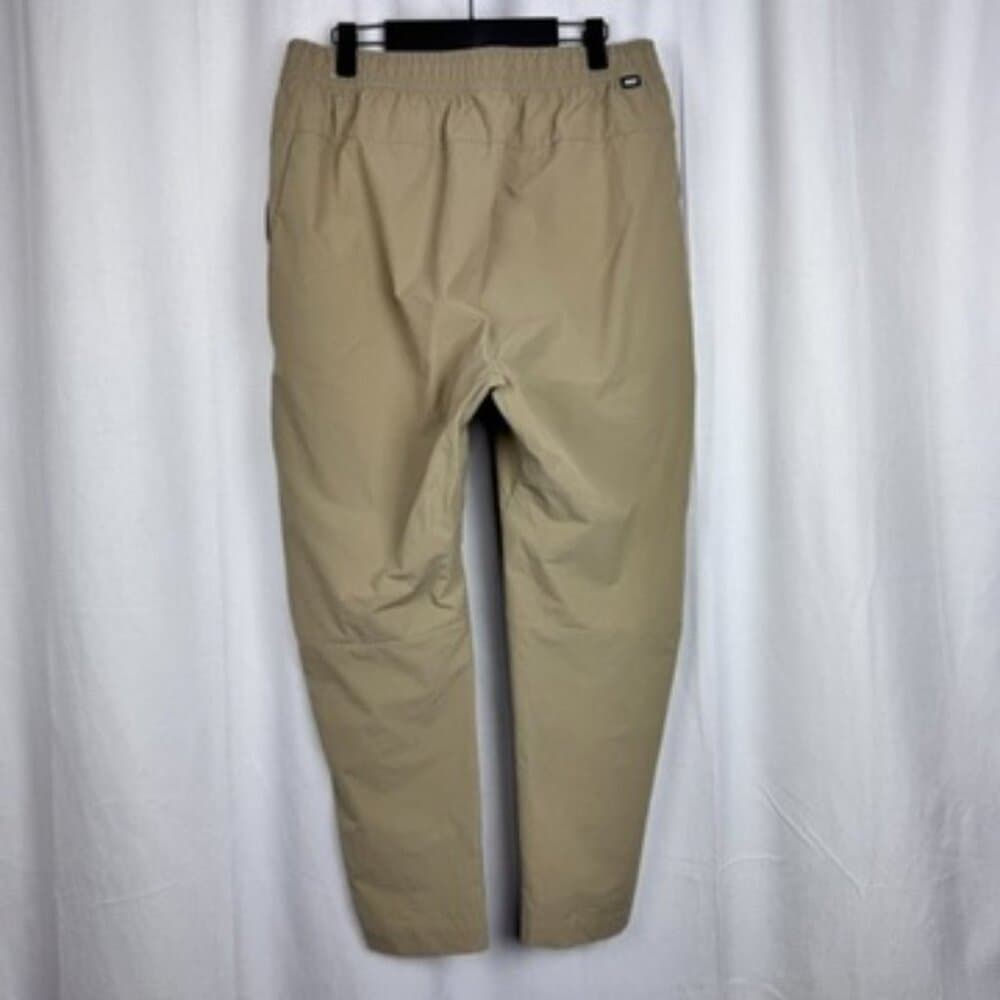 333. Nike Dri-FIT Woven Jogger Pants Beige Athletic Zip Pocket Men’s L - Thumbnail 2