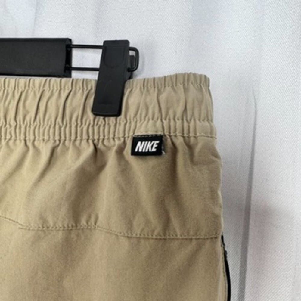 333. Nike Dri-FIT Woven Jogger Pants Beige Athletic Zip Pocket Men’s L - Thumbnail 4