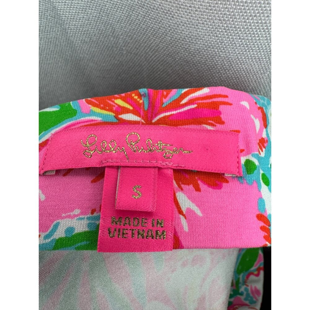 360. Lilly Pulitzer Pink Tropical Print Maxi Skirt Size Small - Thumbnail 5