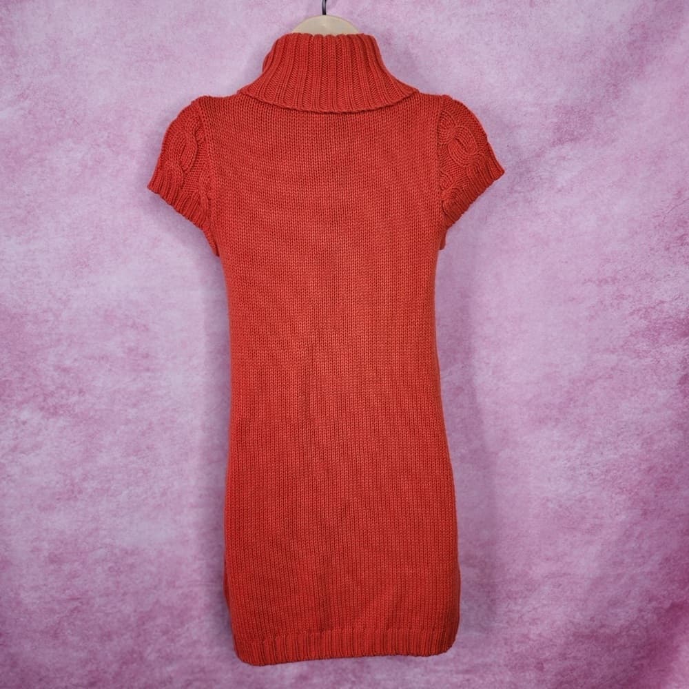 178. Poof Excellence Women’s Cable Knit Sweater Dress Size Small - Thumbnail 4