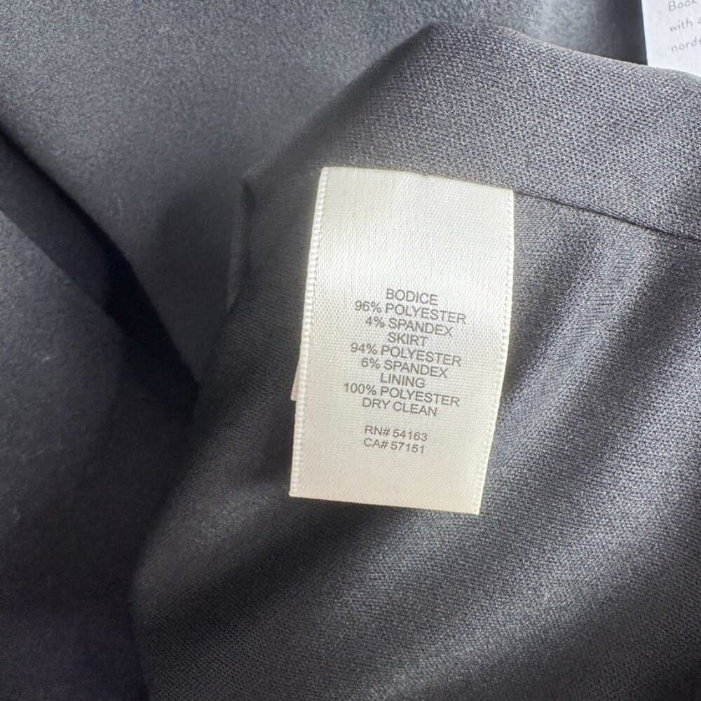 335. NWT Eliza J Black Satin Twist Bodice Sleeveless Midi Dress 16 - Thumbnail 6