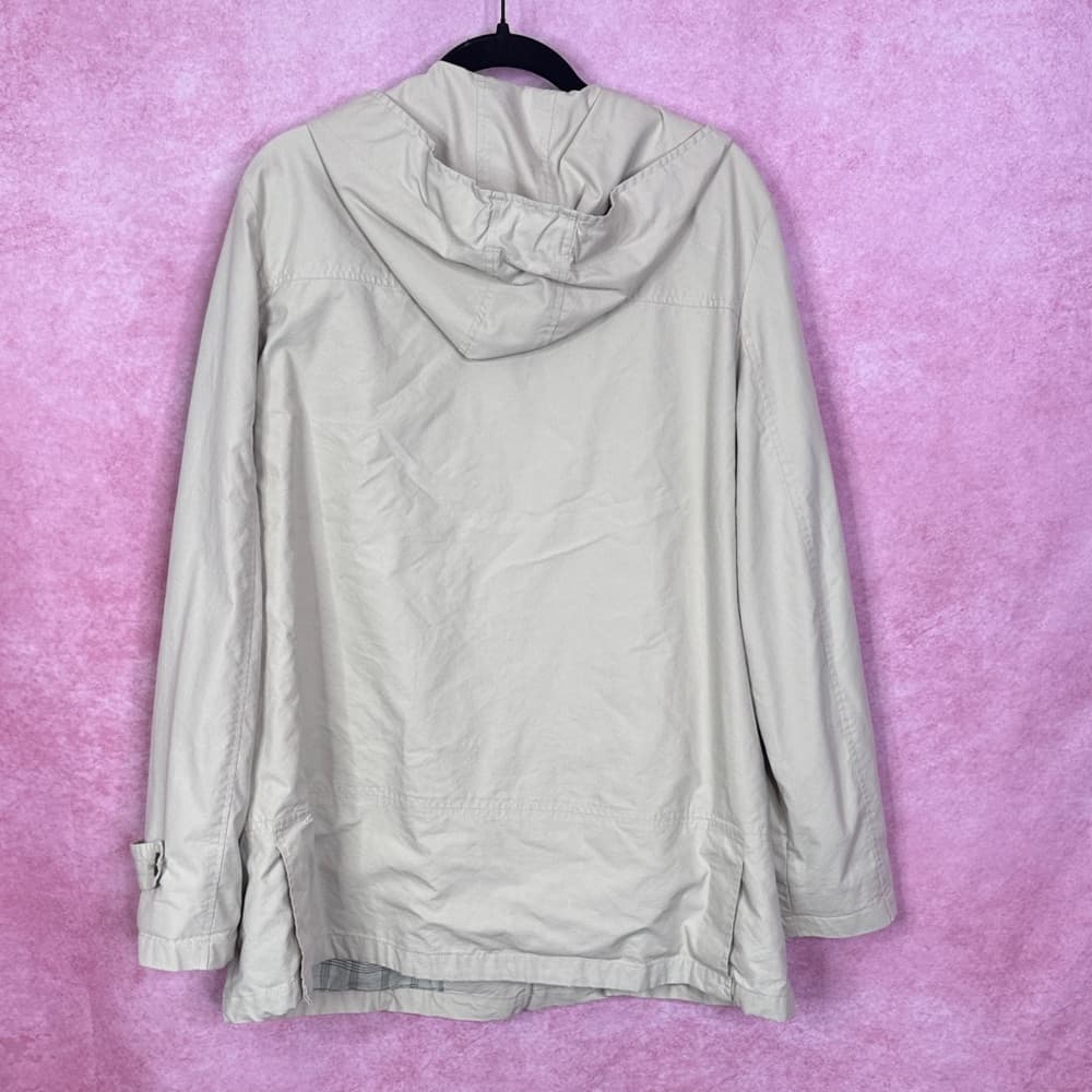 245. London Fog Khak(ease) Women’s Hooded Khaki Coat XL - Thumbnail 3