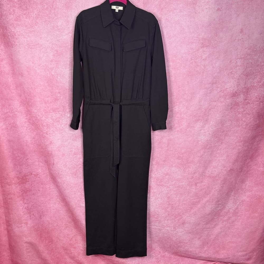 246. ByEtcetera Black Belted Utility Jumpsuit Size 6 - Thumbnail 2