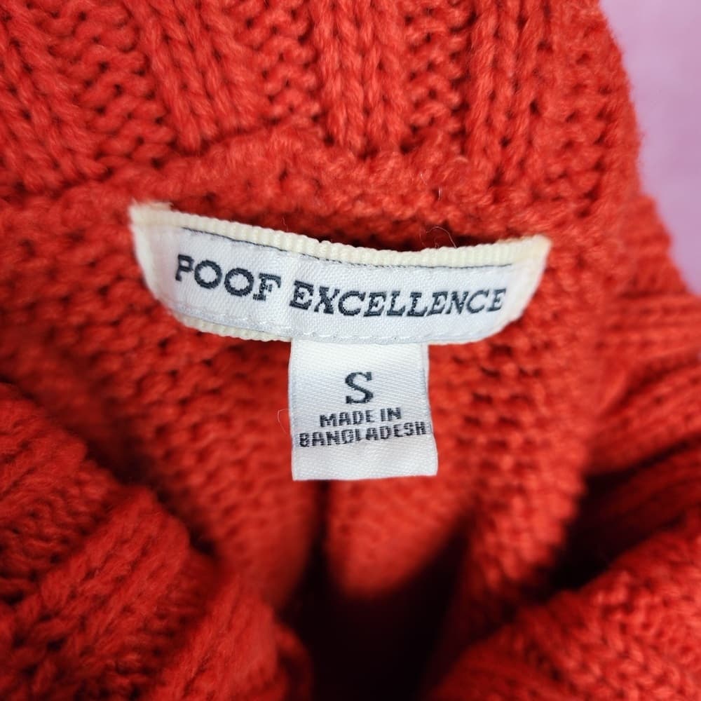 178. Poof Excellence Women’s Cable Knit Sweater Dress Size Small