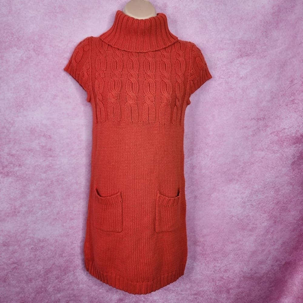 178. Poof Excellence Women’s Cable Knit Sweater Dress Size Small - Thumbnail 2