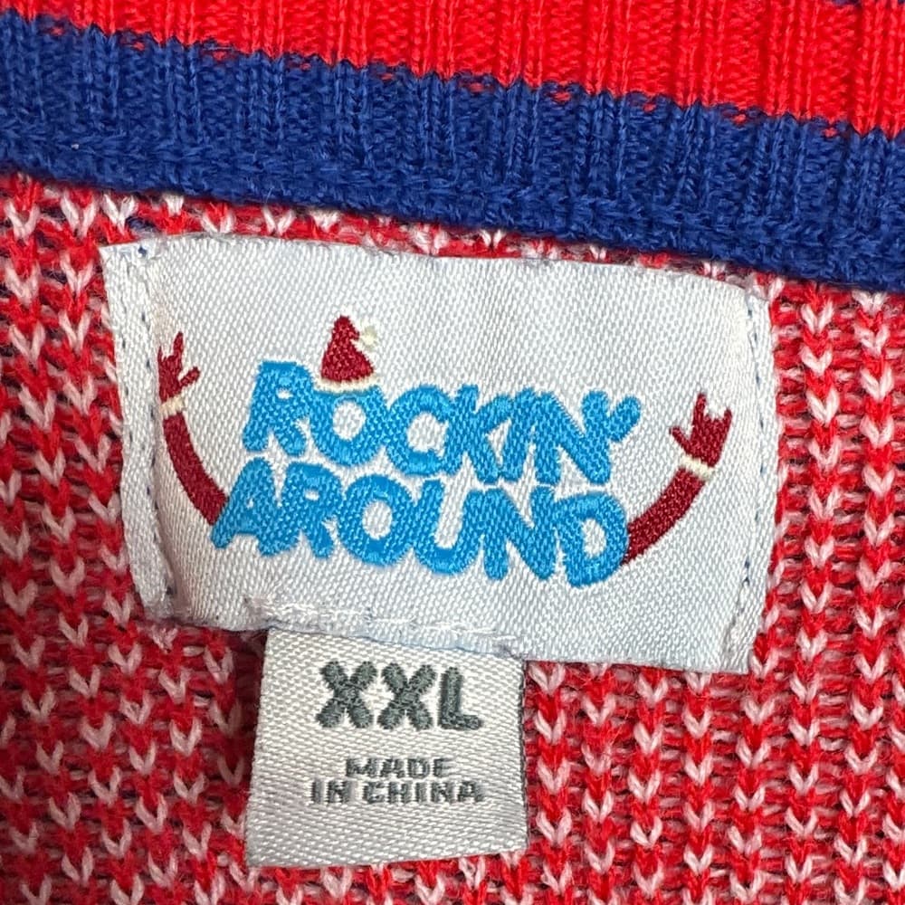 252. Rockin’ Around Frothy the Snowman Christmas Sweater XXL