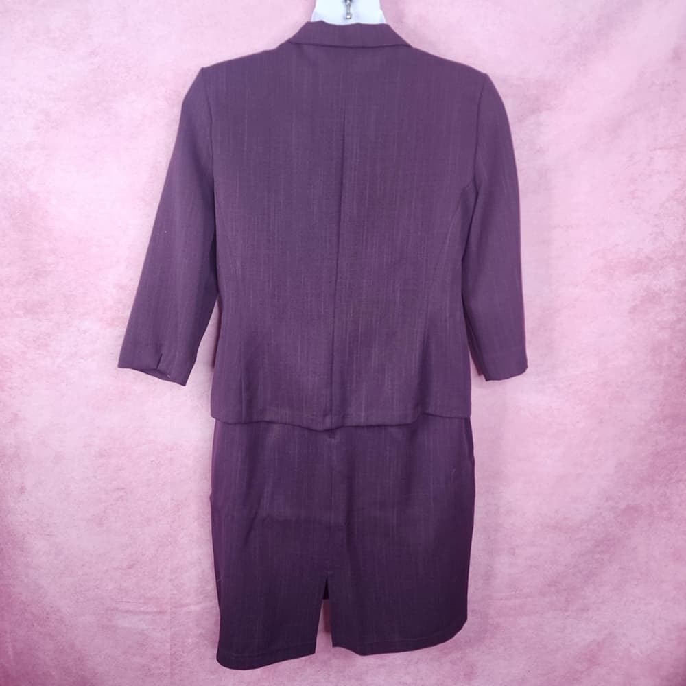 195. NWT Vintage D.J. Summers Purple Skirt Suit Set 18M - Thumbnail 3