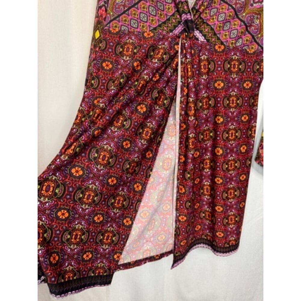381. Ashley Stewart Paisley Boho Kimono Sleeve Dress Size 14/16 - Thumbnail 5