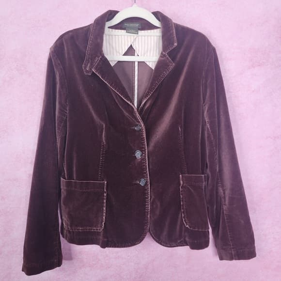 192. Great Northwest Clothing Company Deep Brown Velvet Blazer L - Thumbnail 7