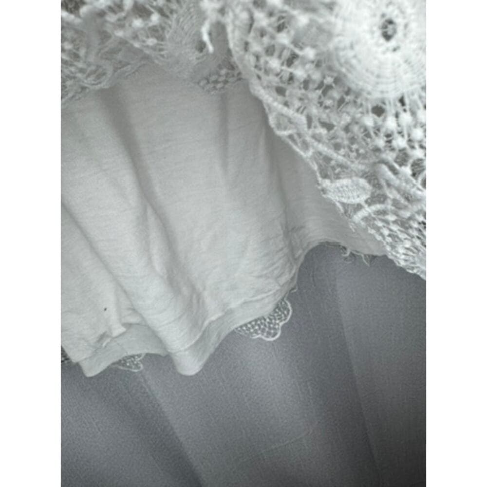 366. Cherish Made in Italy White Lace Overlay Dress Size 8 - Thumbnail 6