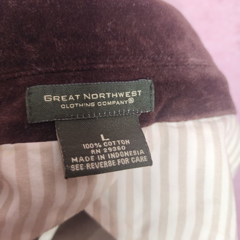 192. Great Northwest Clothing Company Deep Brown Velvet Blazer L