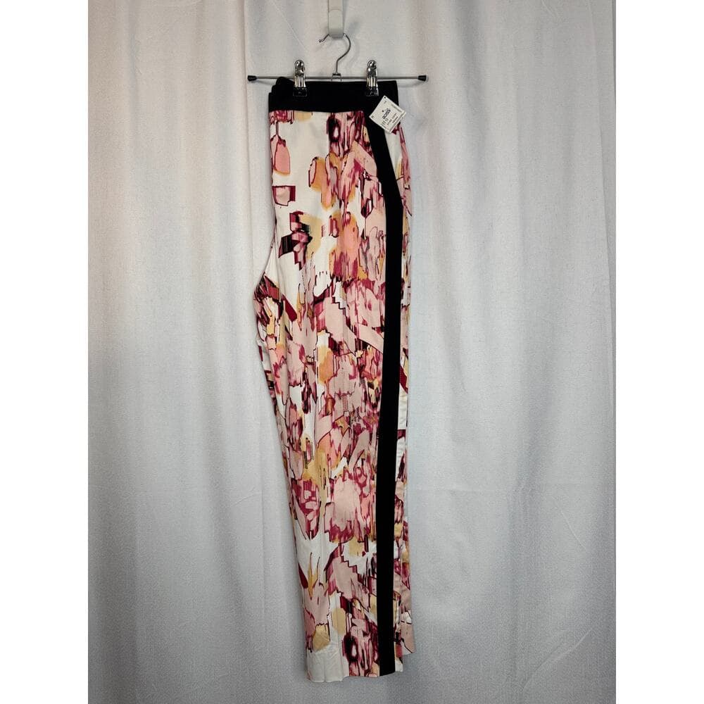 361. Donna Karan New York NWT Abstract Floral Ankle Pants Size 10 - Thumbnail 3