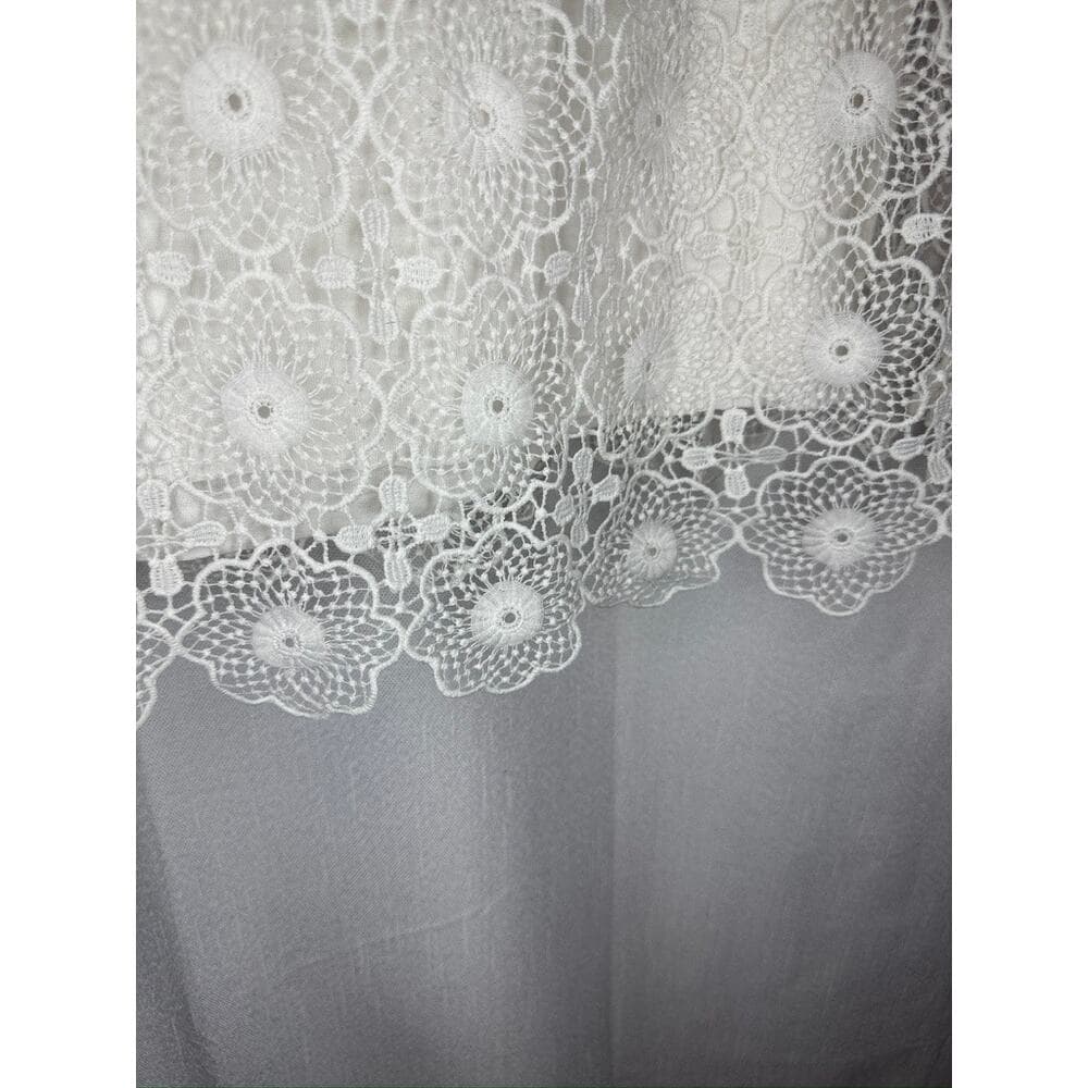 366. Cherish Made in Italy White Lace Overlay Dress Size 8 - Thumbnail 5