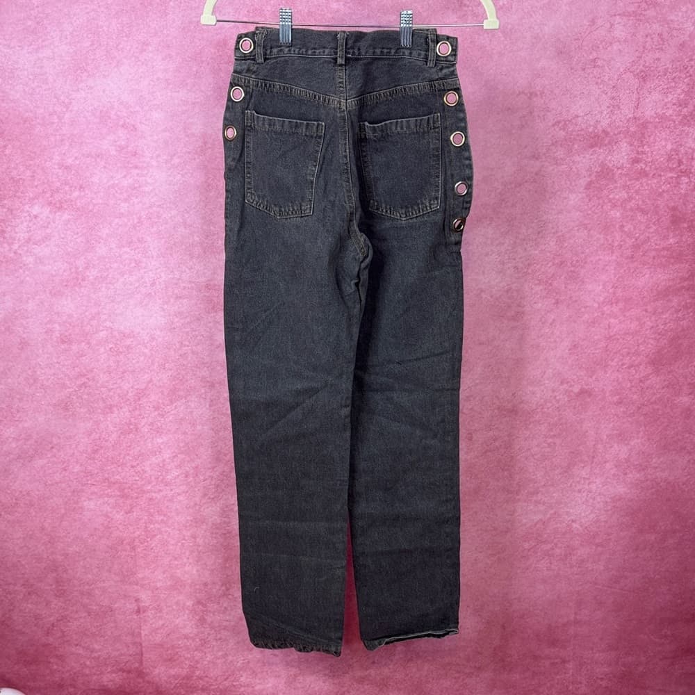 146. No1 Los Angeles Side Grommet Chain Pants Size S - Thumbnail 3