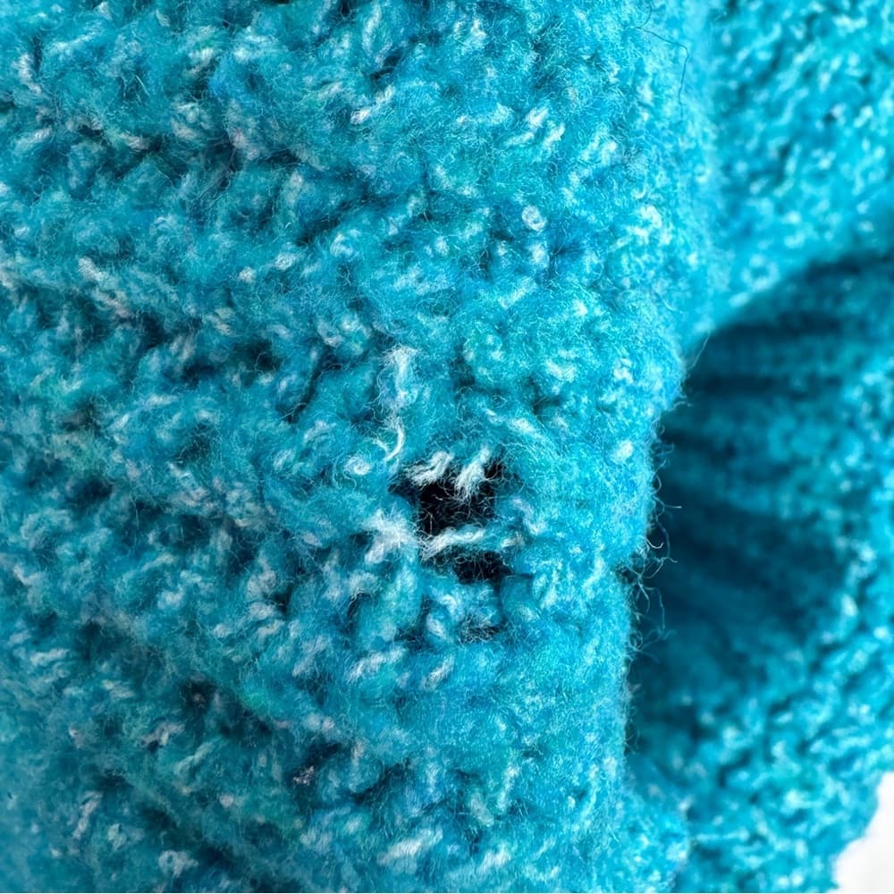 301. Anthropologie A+ Teal Knit Cowl Neck Sweater Coat 2X - Thumbnail 7