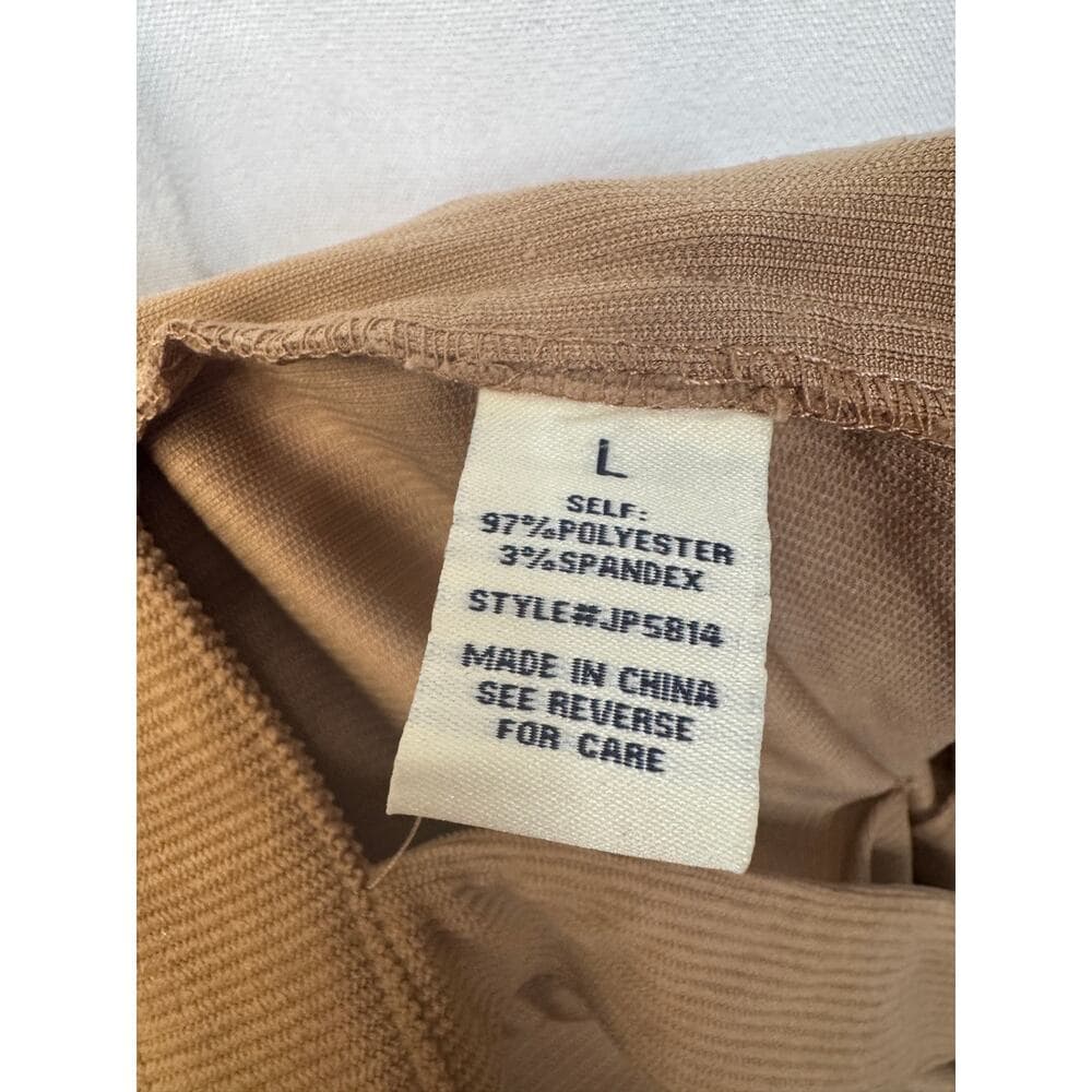 351. Jealous Tomato Camel Ribbed Flare Leg Jumpsuit NWOT Large - Thumbnail 6