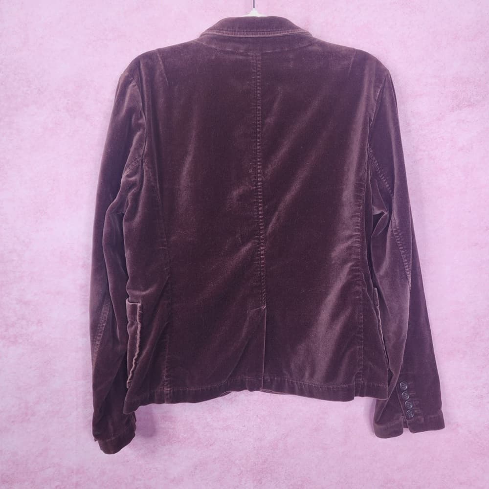 192. Great Northwest Clothing Company Deep Brown Velvet Blazer L - Thumbnail 2