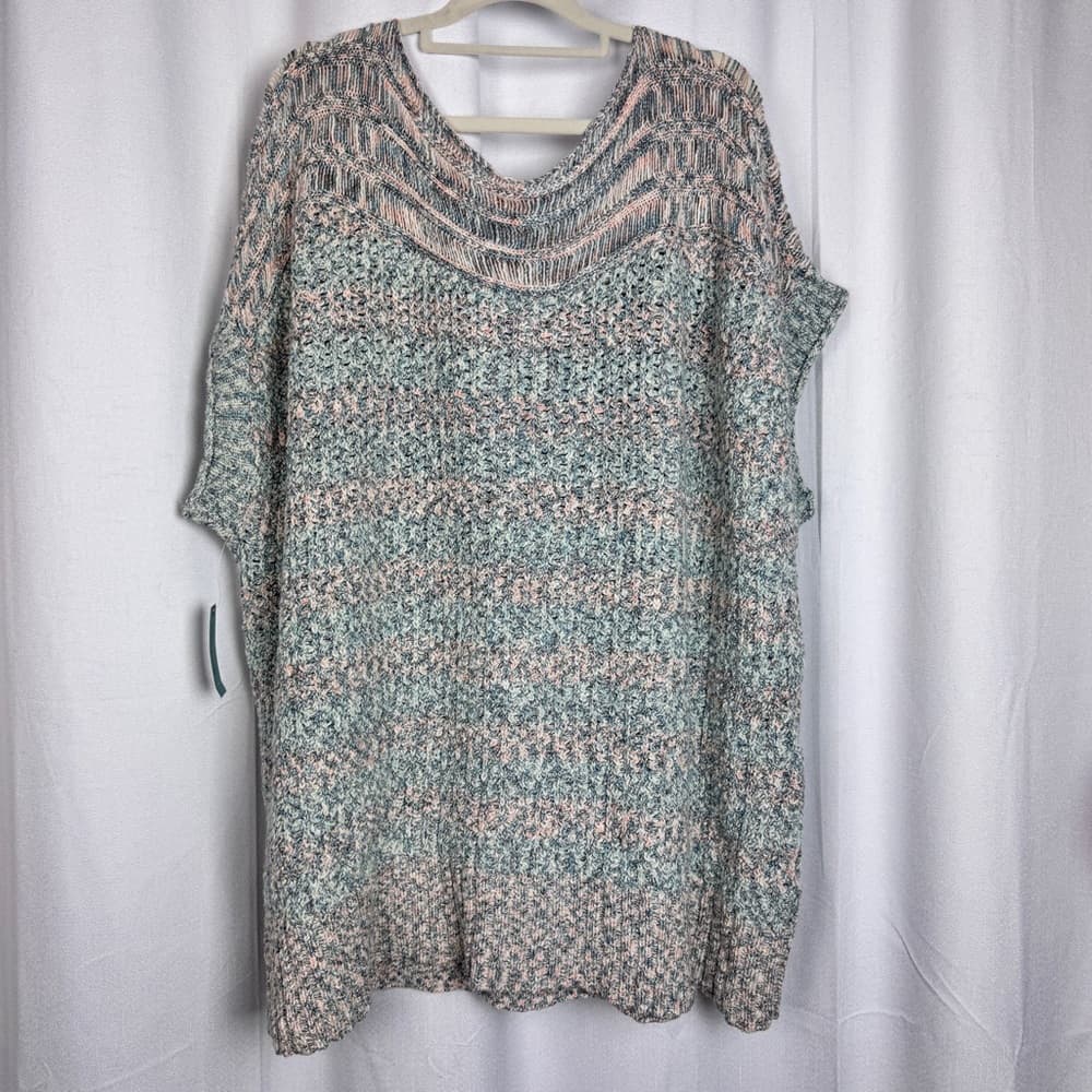 309. NWT Pilcro Textured Knit Tunic Sweater Top 3X - Thumbnail 4