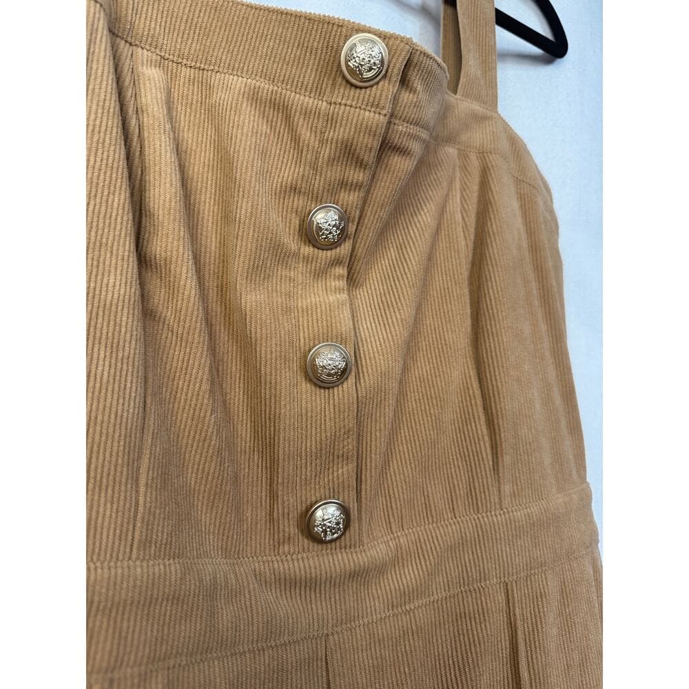 351. Jealous Tomato Camel Ribbed Flare Leg Jumpsuit NWOT Large - Thumbnail 3