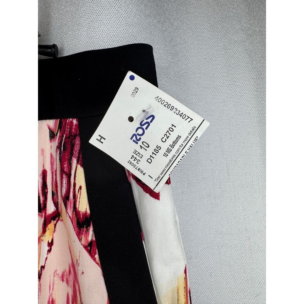 361. Donna Karan New York NWT Abstract Floral Ankle Pants Size 10 - Thumbnail 5