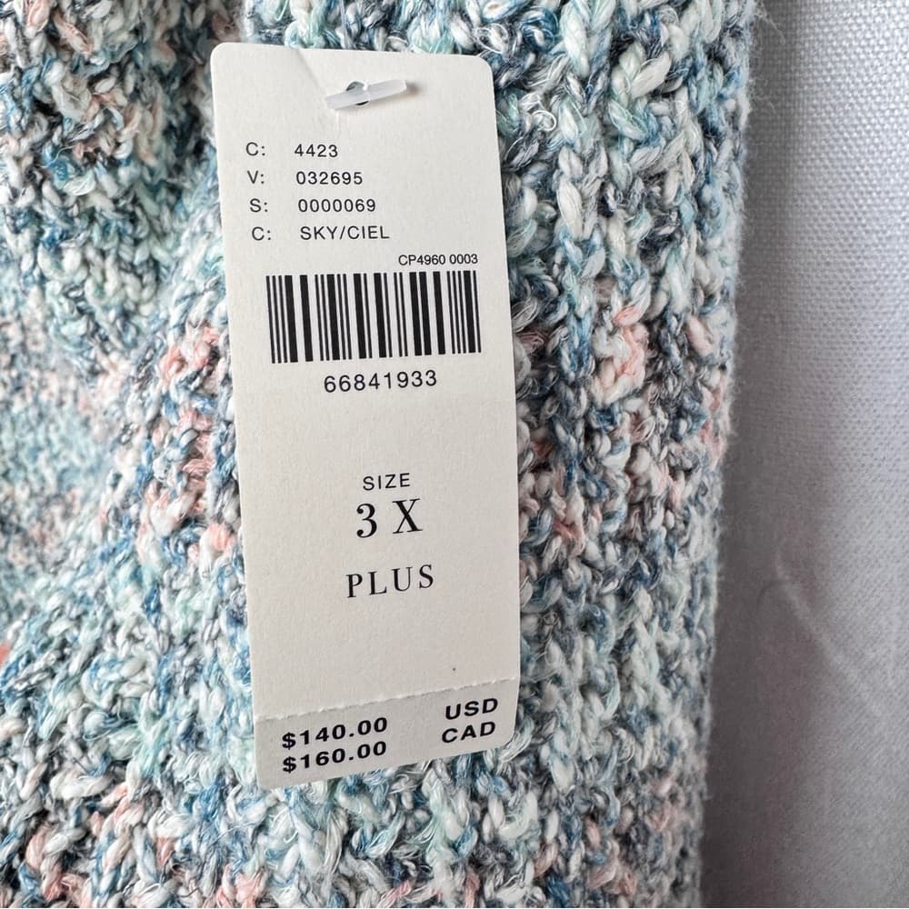 309. NWT Pilcro Textured Knit Tunic Sweater Top 3X - Thumbnail 10