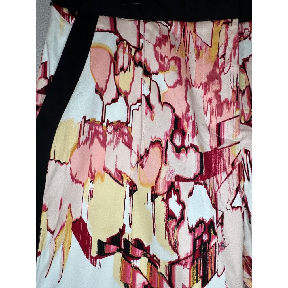 361. Donna Karan New York NWT Abstract Floral Ankle Pants Size 10 - Thumbnail 4