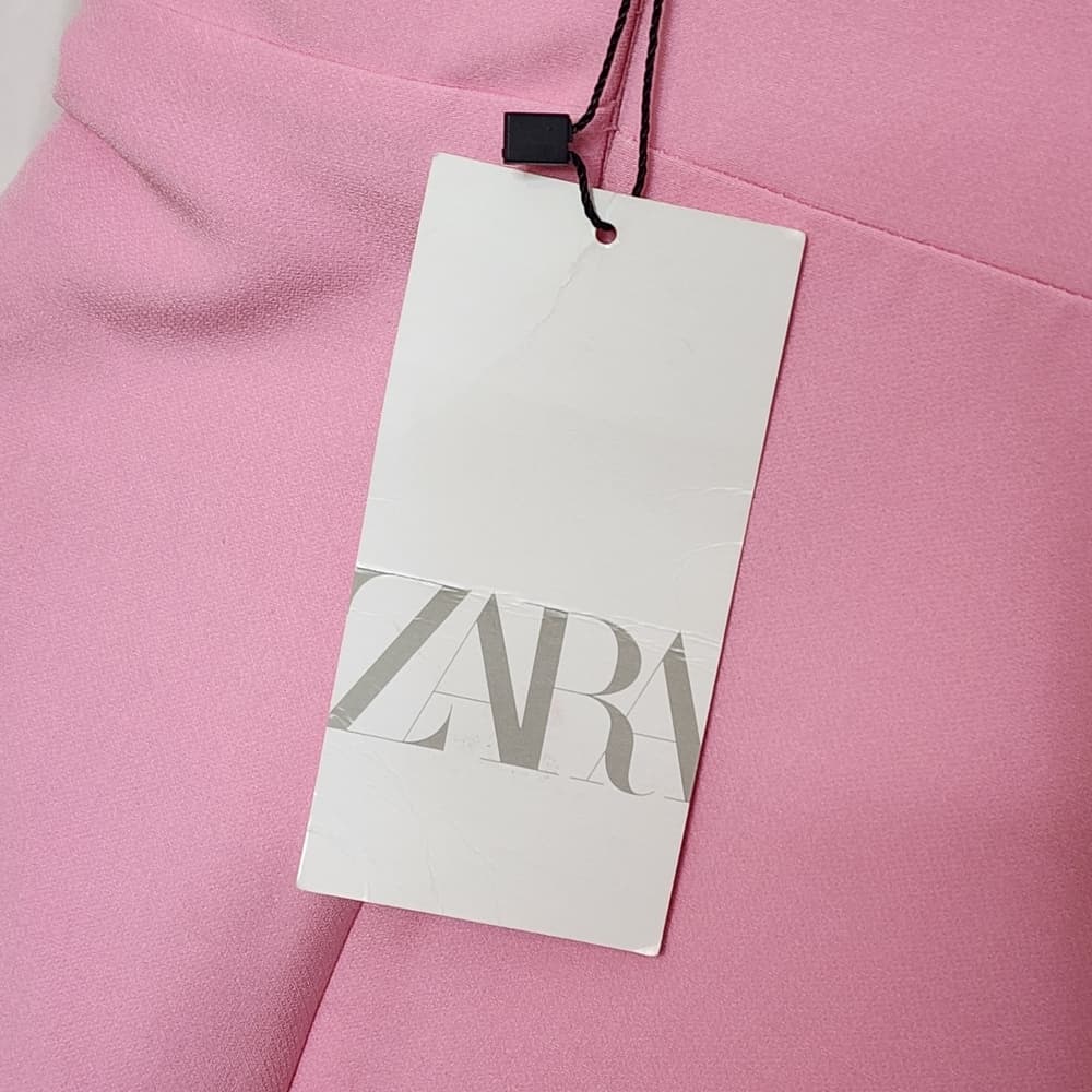 107. ZARA Elegant Pink One-Shoulder Dress - Thumbnail 4