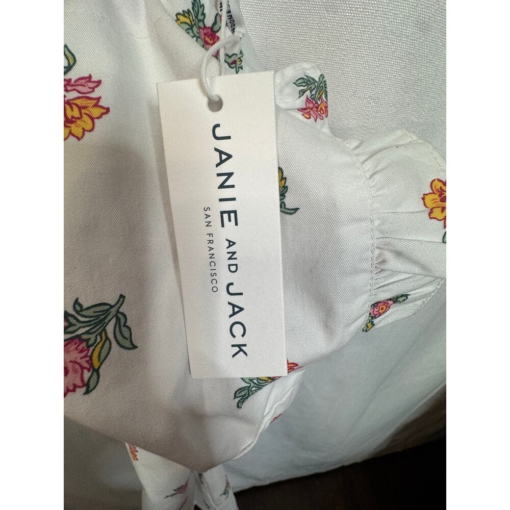 359. Janie and Jack NWT Floral Wide Leg Jumpsuit Girls Size 4 - Thumbnail 8