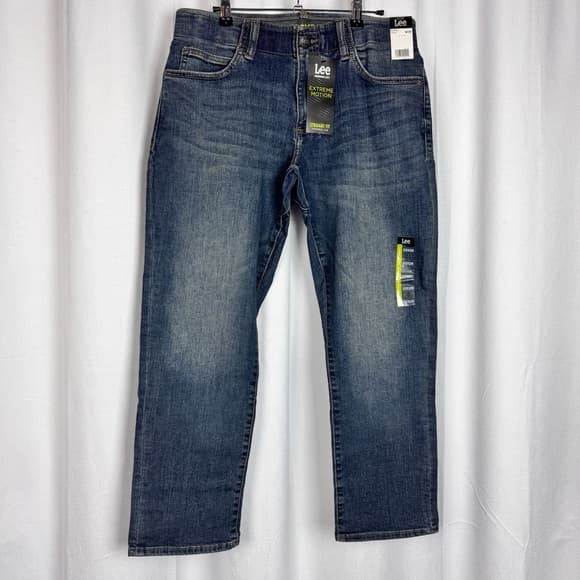 321. Lee Men's Denim Jeans in Classic Blue - Thumbnail 7