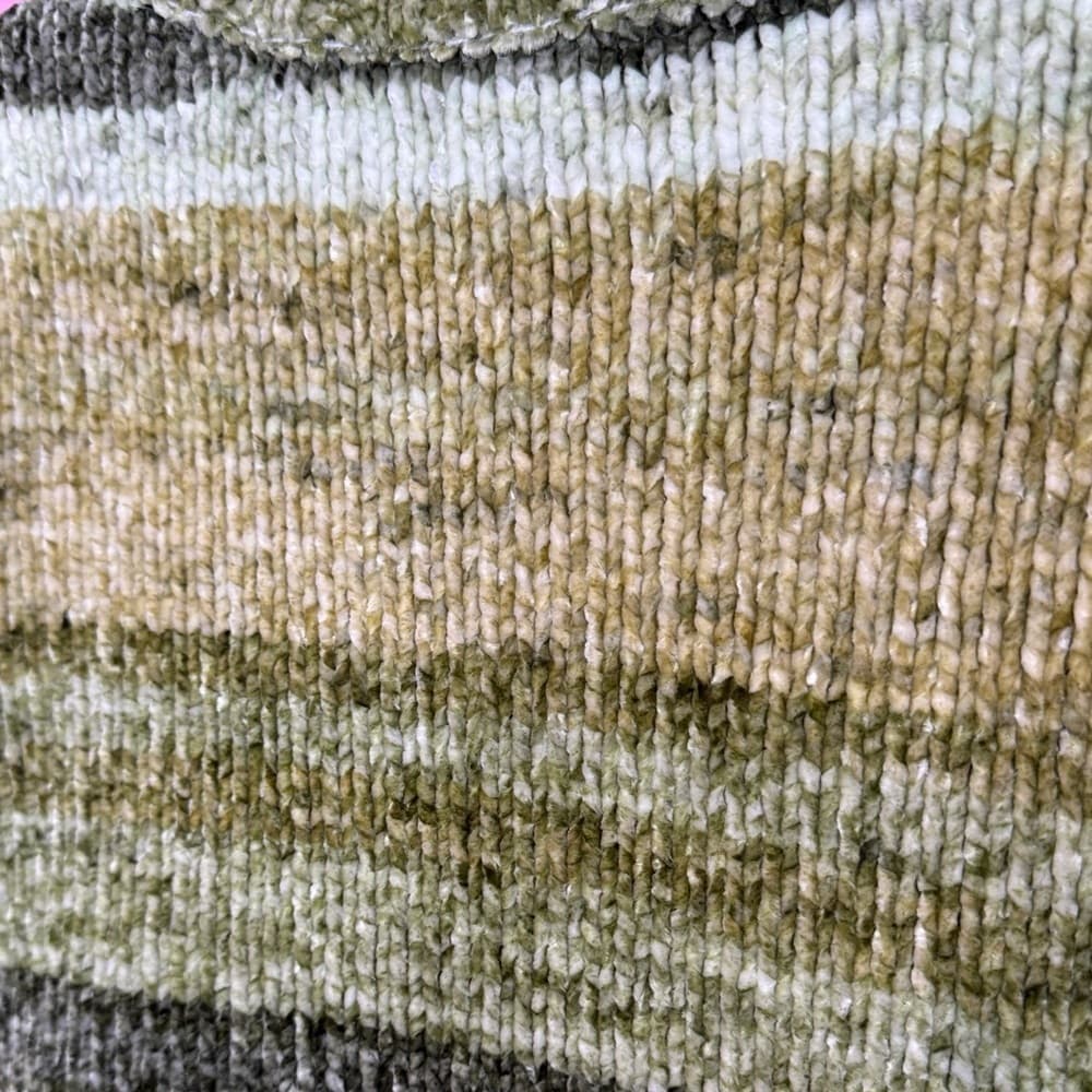 134. Style & Co Chenille Striped Sweater Green Multi PL - Thumbnail 4