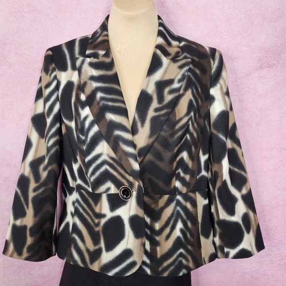 179. Kasper Animal Print Blazer Jacket Women’s Size 4 - Thumbnail 7