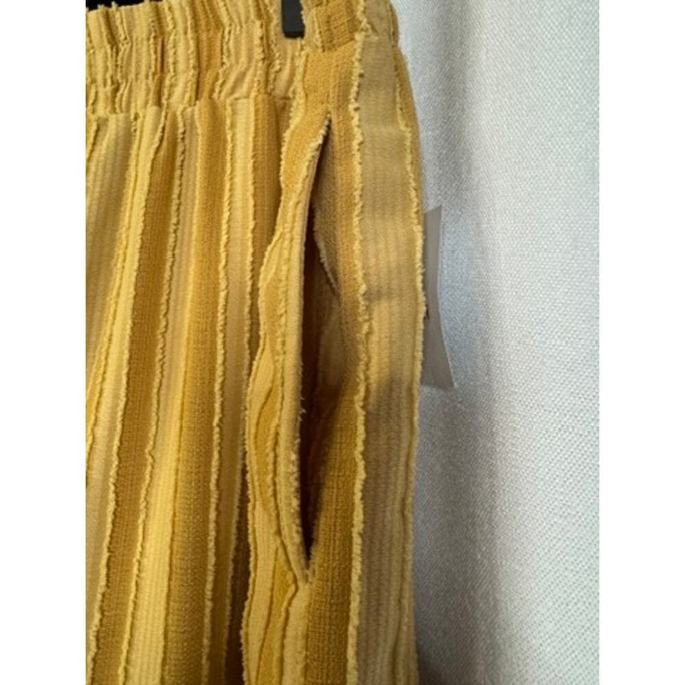 383. Forever 21 Textured Stripe Wide Leg Pants Size M NWT - Thumbnail 5