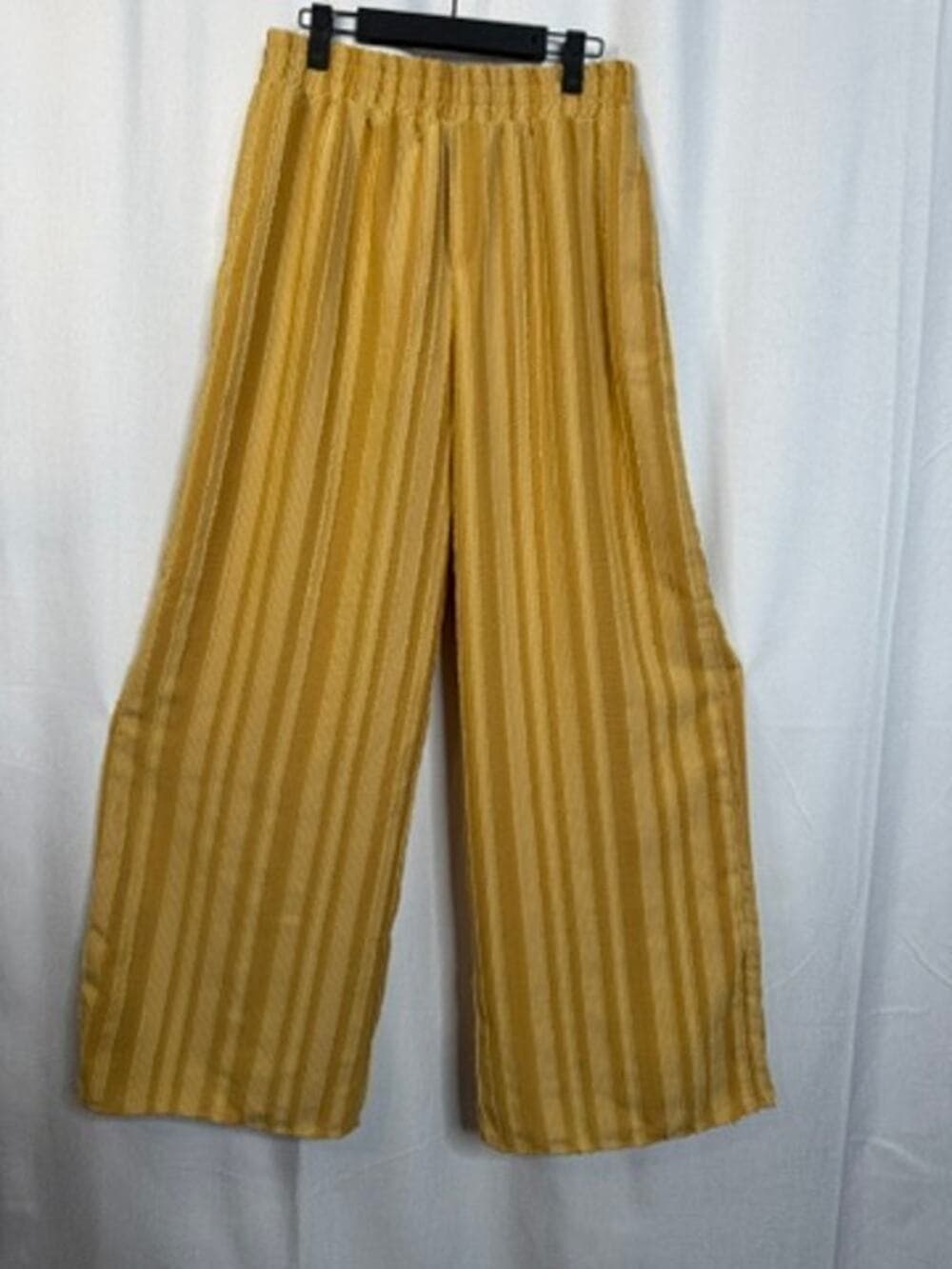 383. Forever 21 Textured Stripe Wide Leg Pants Size M NWT - Thumbnail 8