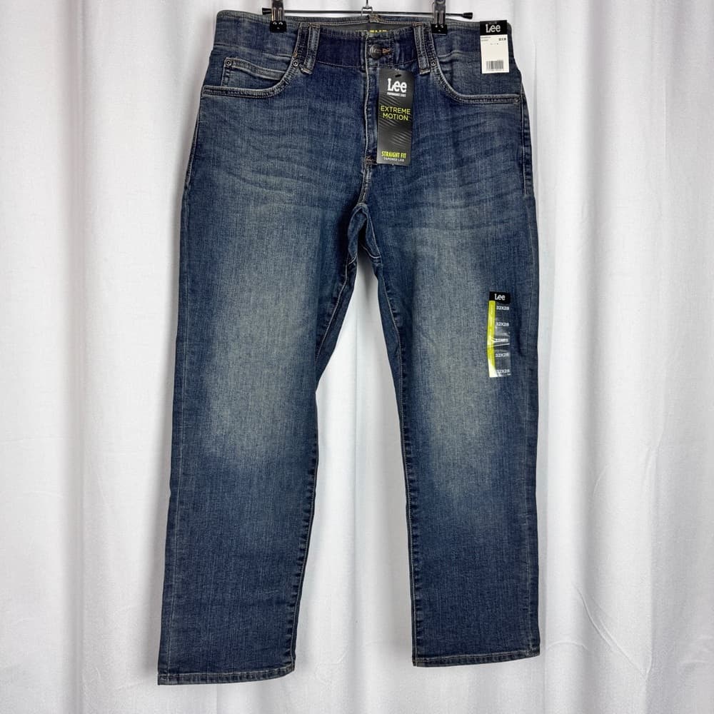 321. Lee Men's Denim Jeans in Classic Blue - Thumbnail 6