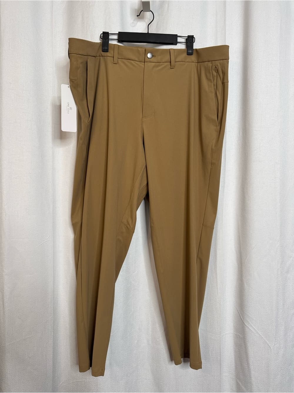 342. CRZ Yoga NWT Khaki Sand 40W 30L Stretch Golf Pants - Thumbnail 2