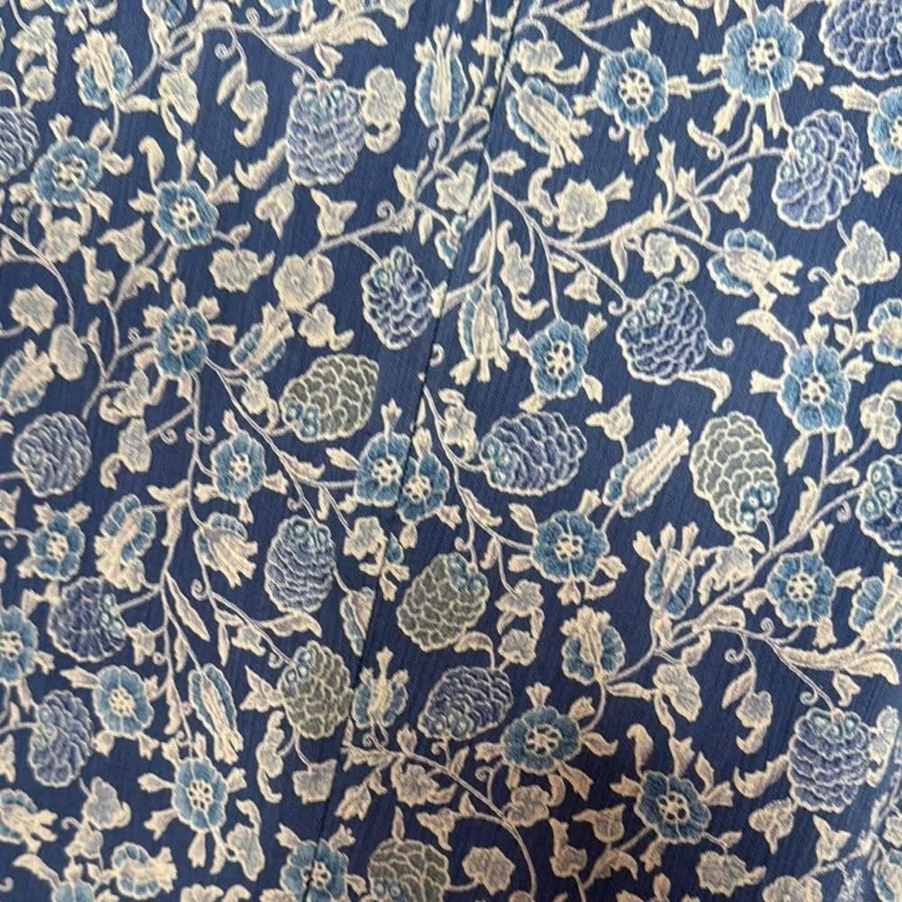 68. Talbots Navy Floral Midi Dress – Vintage-Inspired Charm Size 10 - Thumbnail 3