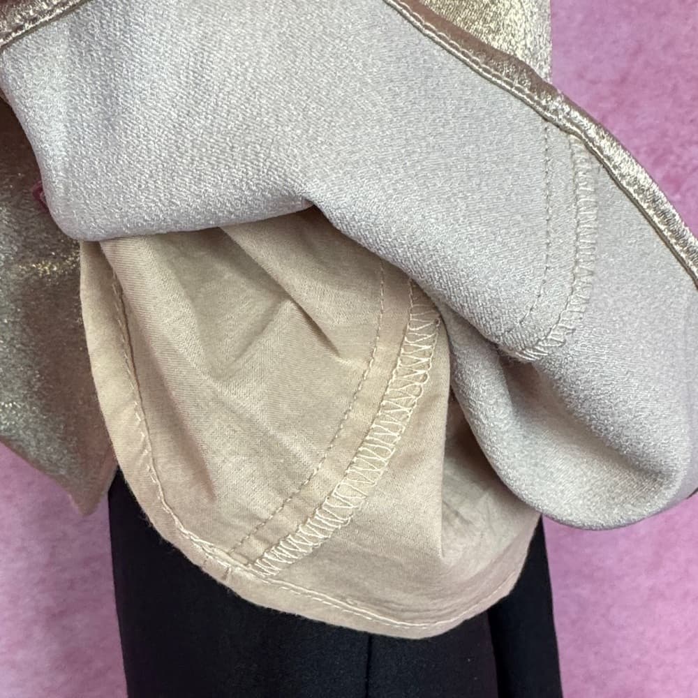 281. ZARA Metallic Gold Top Size 8 Kids - Thumbnail 3
