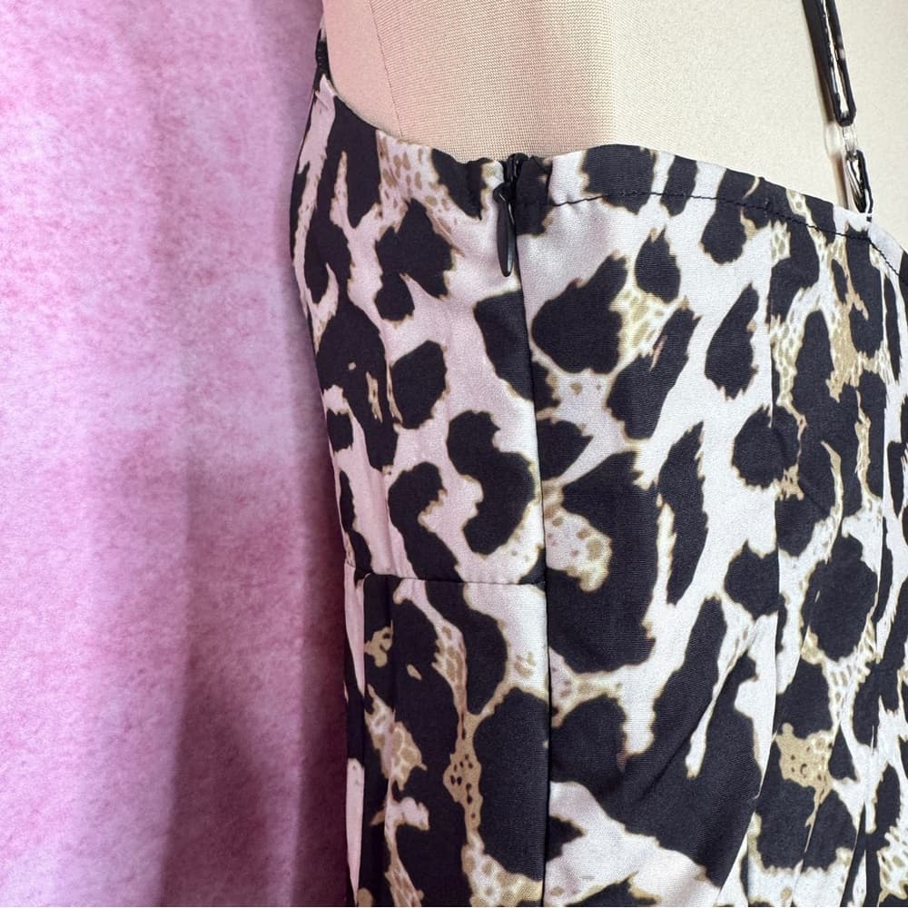 206. X&Z Leopard Print Maxi Dress Size S - Thumbnail 4
