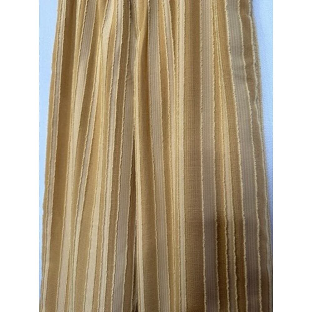 383. Forever 21 Textured Stripe Wide Leg Pants Size M NWT - Thumbnail 7