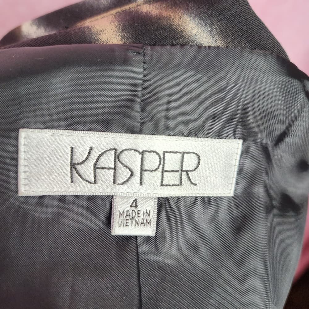 179. Kasper Animal Print Blazer Jacket Women’s Size 4