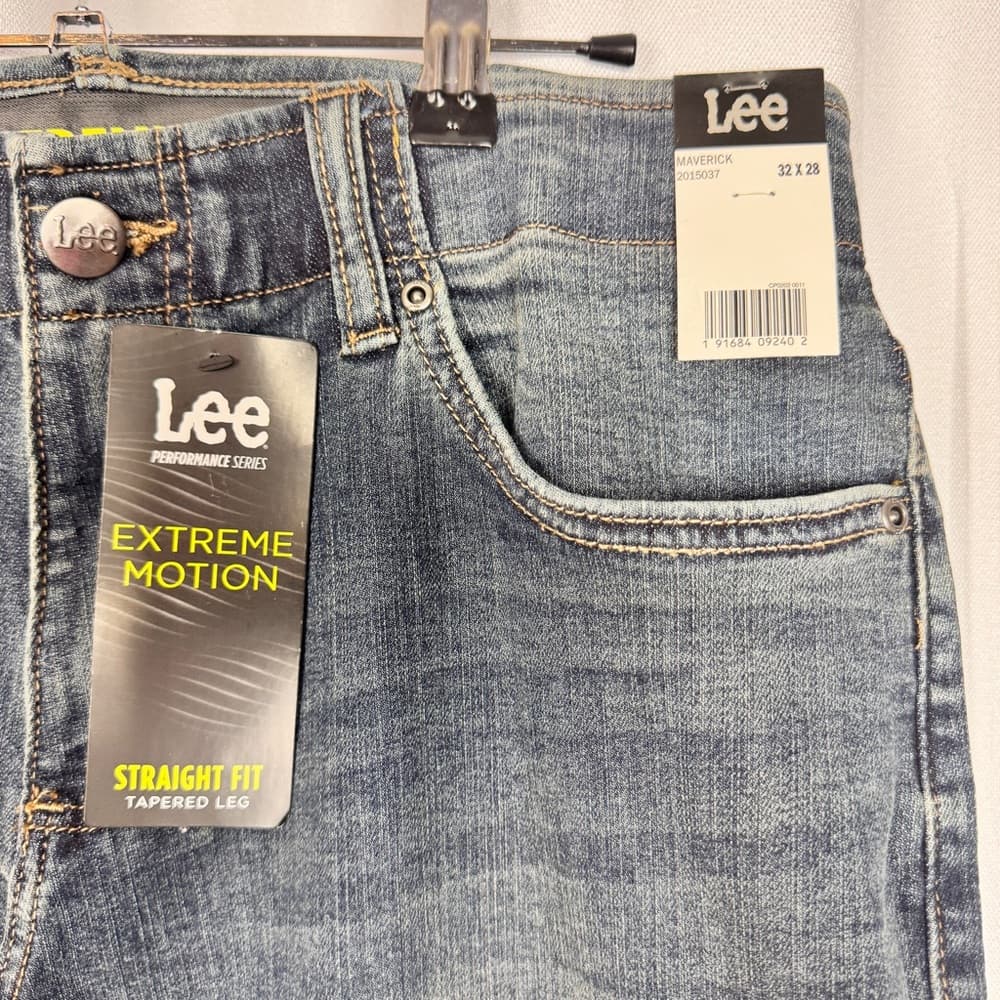 321. Lee Men's Denim Jeans in Classic Blue - Thumbnail 3