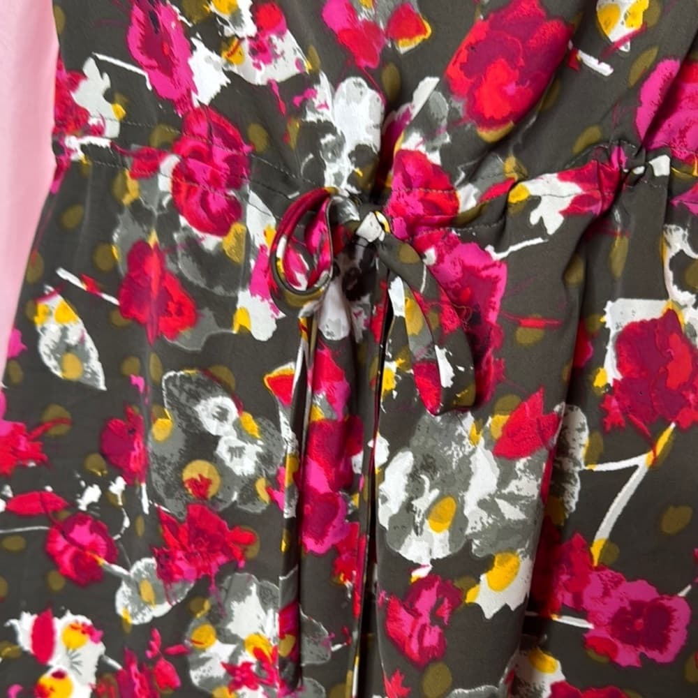 89. RACHEL Rachel Roy Multicolor Floral Dress Extra Small - Thumbnail 4
