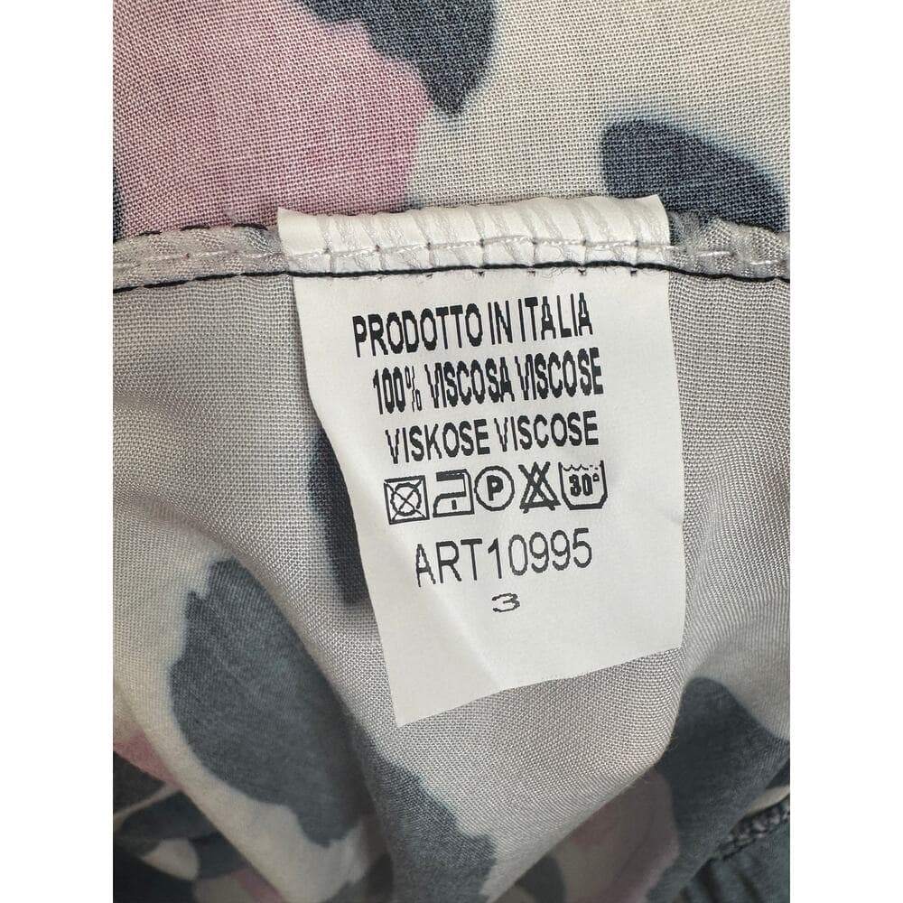 352. Made in Italy Pink Leopard Print Smocked Maxi Dress - Thumbnail 8