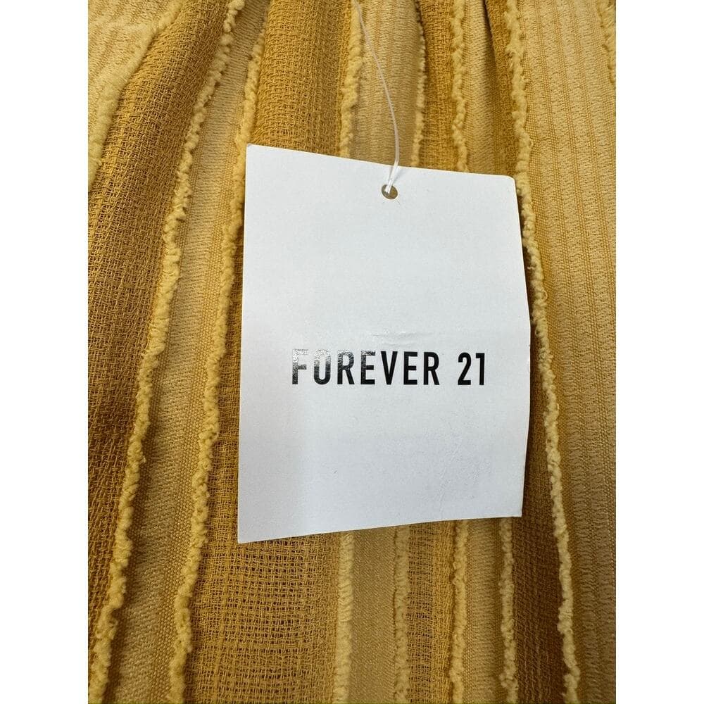 383. Forever 21 Textured Stripe Wide Leg Pants Size M NWT - Thumbnail 6